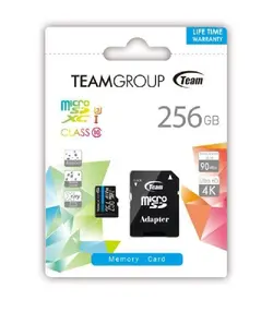 کارت حافظه تیم گروپ مدل Micro SDXC A1 V30/U3 ظرفیت ۲۵۶ گیگابایت - فروشگاه اینترنتی حبیب بابا