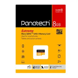 کارت حافظه پاناتک مدل Micro SDHC Extreme ظرفیت ۸ گیگابایت - فروشگاه اینترنتی حبیب بابا
