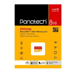 کارت حافظه پاناتک مدل Micro SDHC Extreme ظرفیت ۸ گیگابایت - فروشگاه اینترنتی حبیب بابا