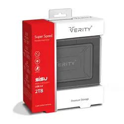 هارد اکسترنال وریتی مدل V-EH21U3-P Sisu ظرفیت ۲ ترابایت - فروشگاه اینترنتی حبیب بابا