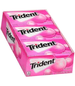 خرید آدامس تریدنتTrident بادکنکی 12عددی بدون قند - فروشگاه حالاچی