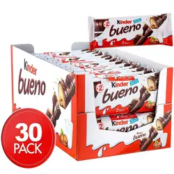 خرید شکلات دوقلو کیندر بوئنو اصل30عددی مدل Bueno - فروشگاه حالاچی