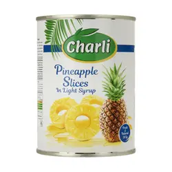 خرید کمپوت آناناس چارلی24عددی 565 گرم - فروشگاه حالاچی