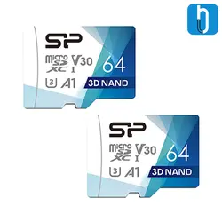 کارت حافظه microSDXC سیلیکون پاور مدل Superior Pro کلاس 10 100MBps سرعت UHS-I U3همراه با آداپتور SD ظرفیت 64 گیگابایت
