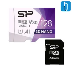 کارت حافظه microSDXC سیلیکون پاور مدل Superior Pro کلاس 10 UHS-I U3 همراه با آداپتور SD ظرفیت 128 گیگابایت