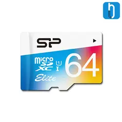 کارت حافظه microSDXC سیلیکون پاور مدل UHS-I کلاس 10 همراه با آداپتور SD ظرفیت 64 گیگابایت