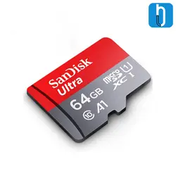 کارت حافظه microSDHC سن دیسک مدل Ultra A1 کلاس 10 سرعت 80MBps همراه با آداپتور SD ظرفیت 64 گیگابایت