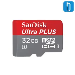 کارت حافظه microSDHC سن دیسک مدل Ultra A1 کلاس 10 سرعت 80MBps همراه با آداپتور SD ظرفیت 32 گیگابایت