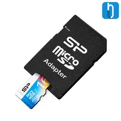 کارت حافظه microSDHC سیلیکون پاور مدل UHS-I کلاس 10 همراه با آداپتور SD ظرفیت 16 گیگابایت