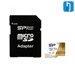 کارت حافظه microSDXC سیلیکون پاور مدل Superior Pro کلاس 10 100MBps سرعت UHS-I U3 همراه با آداپتور SD ظرفیت 512 گیگابایت