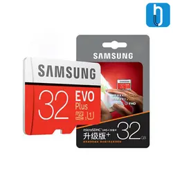 کارت حافظه microSDXC سامسونگ مدل Evo Plus کلاس 10 سرعت 100MBps همراه با آداپتور SD ظرفیت 32 گیگابایت