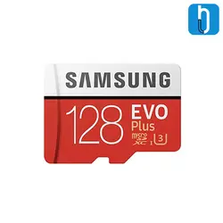 کارت حافظه microSDXC سامسونگ مدل Evo Plus کلاس 10 سرعت 100MBps همراه با آداپتور SD ظرفیت 128 گیگابایت
