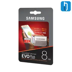 کارت حافظه microSDXC سامسونگ مدل Evo Plus کلاس 10 سرعت 100MBps همراه با آداپتور SD ظرفیت 8 گیگابایت