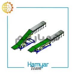 نوار نقاله تخلیه ۱۰ متری | همیار تیم – خط تولید صنعتی