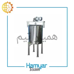 خرید و لیست قیمت میکسر استیل 200 لیتری همیارتیم | خرید و سفارش مخزن همزن دار استیل | همیار تیم