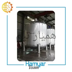 خرید و لیست قیمت میکسر استیل تک جداره سفارشی 50 لیتر تا 10 تن | همیارتیم | همیار تیم