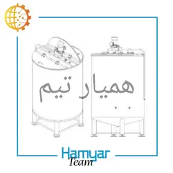 خرید و لیست قیمت میکسر استیل تک جداره سفارشی 50 لیتر تا 10 تن | همیارتیم | همیار تیم