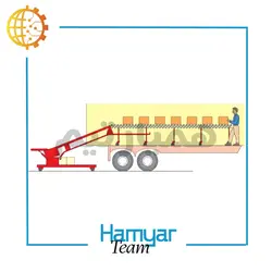 خرید و لیست قیمت نوار نقاله بارگیری کارتن و جعبه | کانوایر حمل بسته و باکس | ماشین‌سازی همیار | همیار تیم