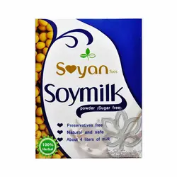 پودر نیمه آماده شیر سویا ( غیر لبنی ) بدون شکر ۴۵۰ گرم سویان - soyan