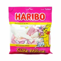 مارشمالو دو رنگ موشی ۲۰۰ گرم هاریبو - haribo
