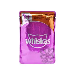 پوچ ( سوپ ) گربه طعم بوقلمون ( بالای یک سال ) ۱۰۰ گرم ویسکاس - whiskas