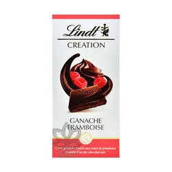 شکلات تلخ با گاناش رزبری ۱۵۰ گرم کرییشن لینت - lindt