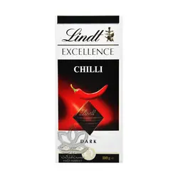 شکلات تلخ فلفلی ( چیلی ) ۱۰۰ گرم اکسلنس لینت - lindt