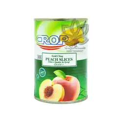 کمپوت هلو اسلایس شده ۴۳۰ گرم کراپ - crop