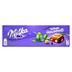 شکلات شیری با فندق کامل ۲۵۰ گرم میلکا - milka