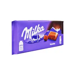 شکلات شیری فندقی ۱۰۰ گرم میلکا - milka