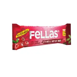 ویتامین بار کرنبری و تخم کدو ( بدون گلوتن ، وگان ) ۳۵ گرم فلاس - Fellas