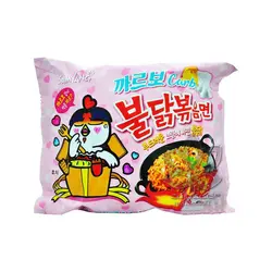 نودل مرغ تند کربونارا ( با طعم پنیر ایتالیایی ) ۱۳۰ گرم بولداک سامیانگ - samyang