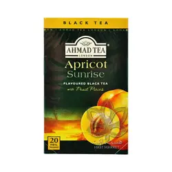 چای سیاه کیسه ای با طعم زردآلو ۲۰ عدد احمد - ahmad tea