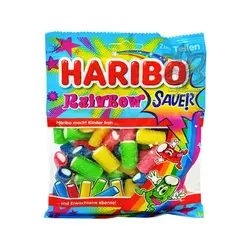 پاستیل شکری ترش لوله ای ۱۷۵ گرم رینبو هاریبو - haribo