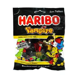 پاستیل میوه و شیرین بیان ۲۰۰ گرم ومپایر هاریبو - haribo