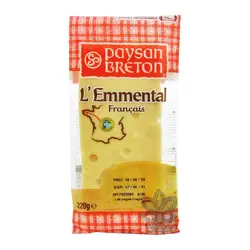 پنیر امنتال ۲۲۰ گرم فرانسوی پیسان برتون - paysan breton