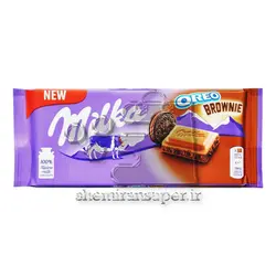 شکلات شیری با براونی اریو میلکا - milka