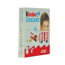 شکلات شیری ۴ عددی کیندر - kinder