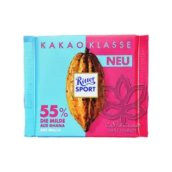 شکلات تلخ غنا ۵۵ درصد ۱۰۰ گرم ریتر اسپرت - ritter sport