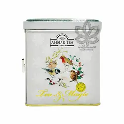 چای سیاه با بهارنارنج جعبه فلزی موزیکال ۸۰ گرم احمد - ahmad