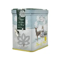 چای سیاه با بهارنارنج جعبه فلزی موزیکال ۸۰ گرم احمد - ahmad