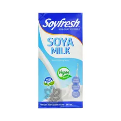شیر سویا ساده ( وگان ) ۱ لیتر سوی فرش - soyfresh