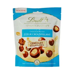 شکلات شیری با مغز کریسپی ۱۴۰ گرم سنسیشن لینت - lindt
