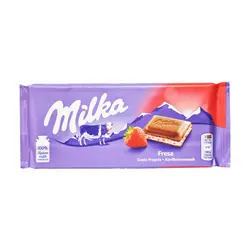 شکلات کرم توت فرنگی ۱۰۰ گرم میلکا - milka