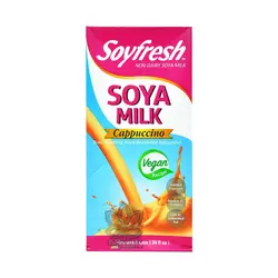 شیر سویا کاپوچینو ( وگان ) ۱ لیتر سوی فرش - soyfresh