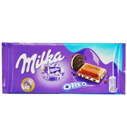 شکلات با کرم بیسکوییت اوریو ۱۰۰ گرم میلکا - milka