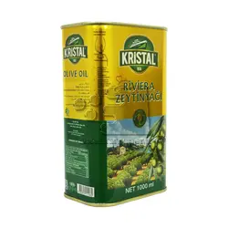 روغن زیتون بدون بو یک لیتر قوطی کریستال - kristal