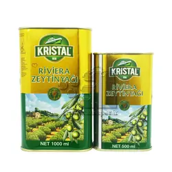 روغن زیتون بدون بو یک لیتر قوطی کریستال - kristal
