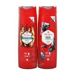 شامپو سر و بدن با زغال فعال ( آقایان ) ۴۰۰ میل راک اولد اسپایس - old spice