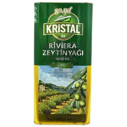 روغن زیتون بدون بو ۵ لیتر اصل کریستال - kristal